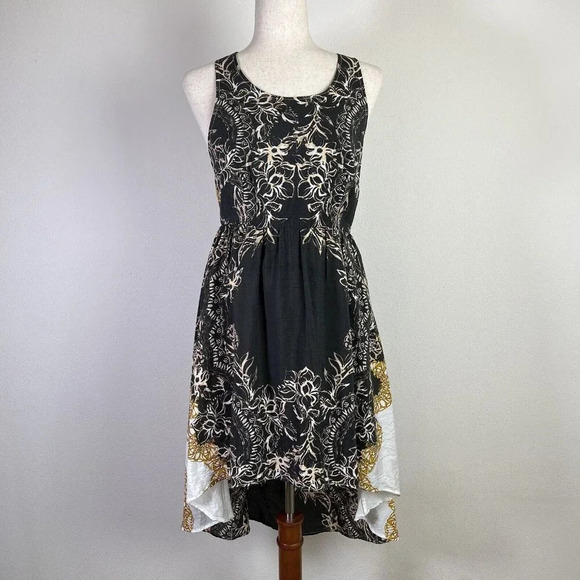 Free People High Low Dress Size Small Russian Plate Lace Open Back Sleeveless - Picture 1 of 13